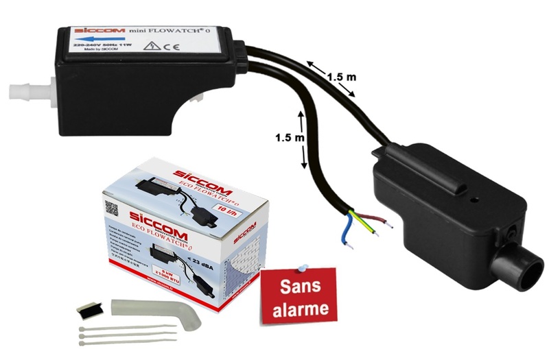 Pompe de relevage sans alarme des unités jusqu'a 08kw. 10L/h, &lt;23dB(A) à 1m AP00