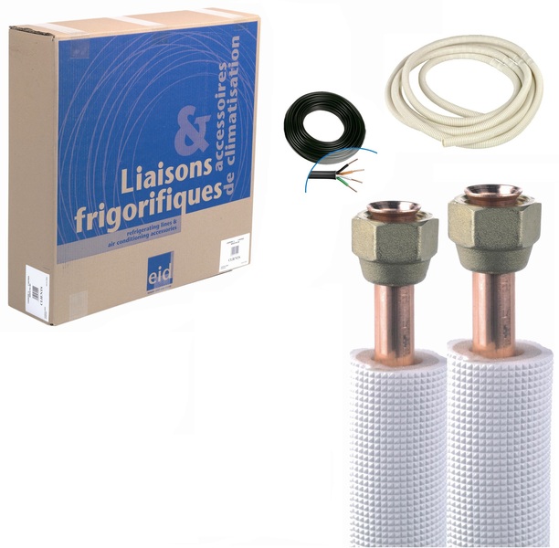 Kit instal flare 1/4-1/2 PE blanc 3m 5g15 cond 03KFS1412