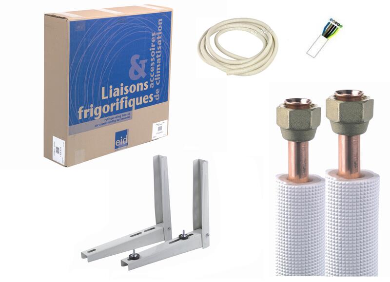 Pack clim mur flare 1/4-1/2 PE blanc 3m 5g15 AS425L 03FS1412M