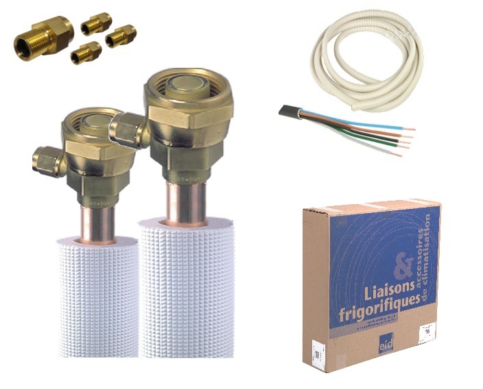 Kit d'instal tiré au vide tous fluides PE blanc 1/4-3/8 3m 4PA 5g15 cond 03KPS1438