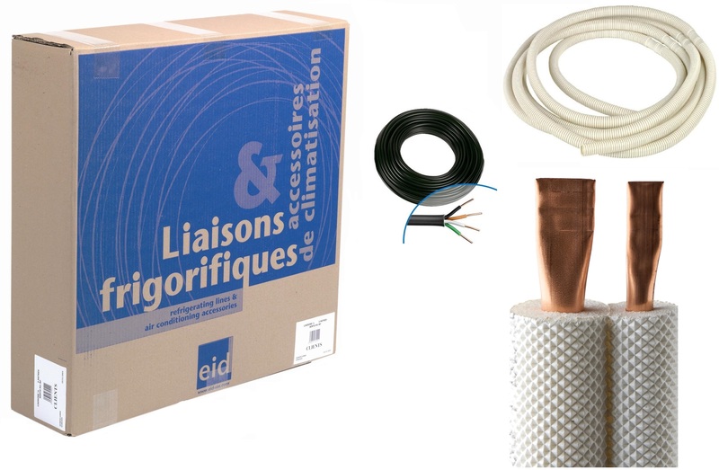 Kit instal complet cuivre 1/4-1/2 isolé Bl-s2-d0 (M1) long(m): 3 03KTIB1412M1