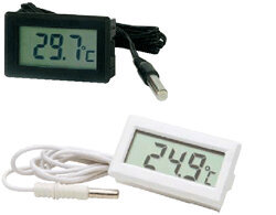 Indicateur numérique de T° blanc batterie arrière Affichage 2 digits+dec  plage TF-TL300BJ