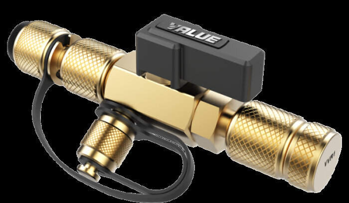 Démonte Schrader sous pression avec vanne de récupération - 1/4&quot; et 5/16&quot;' TF-VCR1
