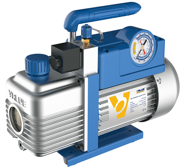 Pompe à vide 42 L/min 1/5 HP avec vacuomètre et électrovanne TF-VI215SV