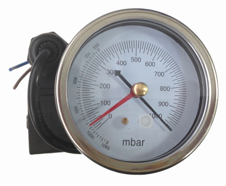 Vacuomètre et électrovanne de remplacement 80 mm pour pompe à vide TF-VE2100NSV TF-VM80VKIT