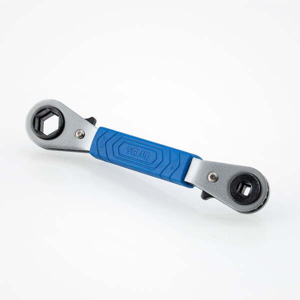 Clé à cliquet carré coudée réversible 3/16&quot;, 1/4&quot;, 5/16&quot;, 3/8&quot; TF-VRT201