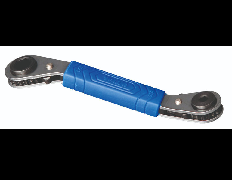 Clé à cliquet carré coudée réversible 3/16&quot;, 1/4&quot;, 1/2&quot;, 9/16&quot; TF-VRT202