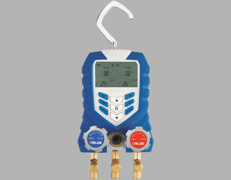 Manomètre électronique en coffret avec pince de prise de température et coupleur TF-VDG1